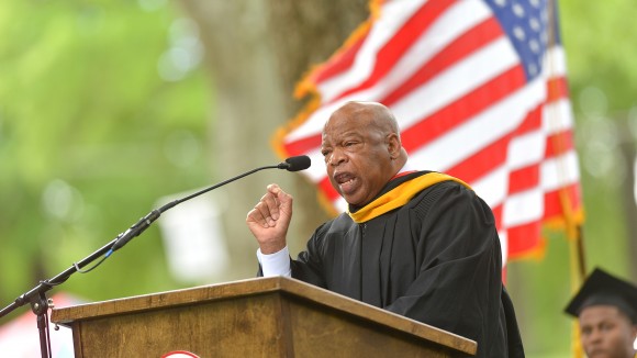 Civil Rights Leader Tells Graduates to Use Degree for Change