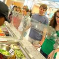 UM students sample menu in the Rebel Market restaurant on campus.Photo by Kevin Bain/Ole Miss Communications