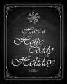 Hotty Toddy Holiday Chalkboard print 8x10