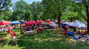 Tailgating in the Grove at Ole Miss