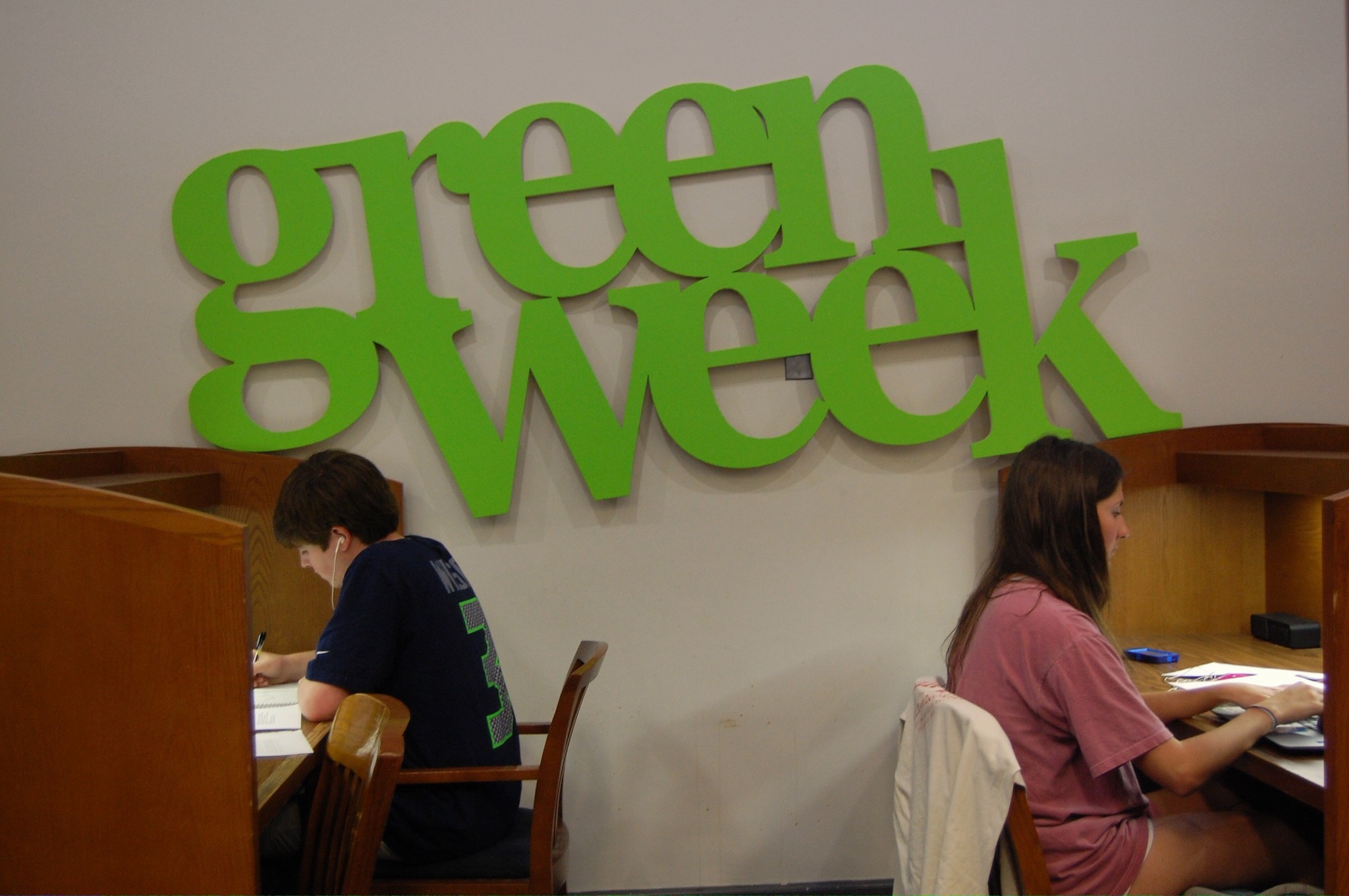 Green Week in the library.