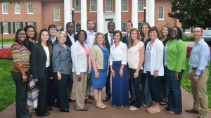 The sixth cohort of the Principal Corps marks the largest group to date and includes aspiring principals from north, central and south Mississippi. Left to right: Angela Lowery, Teresa McLeod, Candace Henderson, Eric Sumrall, Mary Moak, John Howard, Trena Warren, Clay Garner, Wendi Husley, Marcus Stewart, Carrie Speck, Bryan Giles, Danielle Miller, Kristen Langerman, Tina Temple Moore, Carol Davis Smith, Shamekia Issac and Joshua Lindsey. 