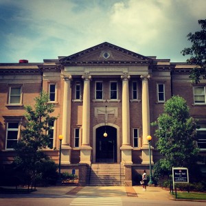 Bryant Hall as it faces the edge of the Lyceum Circle. Photo by Michael Newsom 
