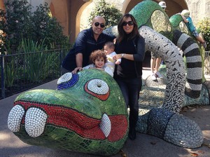 Sasan Nouranian enjoys family time with his wife, daughter and son.