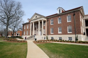 Farley Hall is now the home of the Meek School of Journalism and New Media.