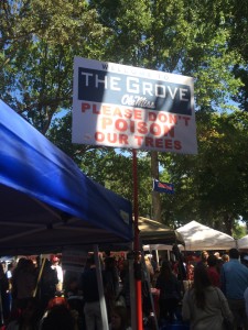 Alabama fan Harvey Updyke poisoned Auburn's trees after they defeated the Tide in 2010. And with a canopy of oak trees in the Grove, this fan is rightfully concerned. 