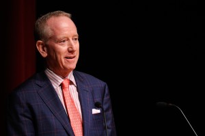 Ole Miss football legend Archie Manning speaks at The Book of Manning premiere. 