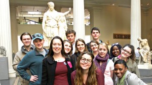 A Sally McDonnell Barksdale Honors College classics class studying antiquities took an educational trip to New York over spring break.