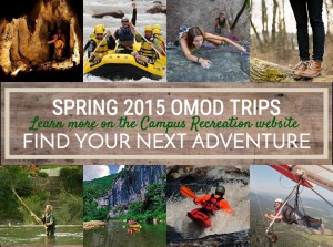 ole miss outdoors university of mississippi adventure spring campus recreation kayaking fishing rope climbing bouldering snorkeling hang gliding