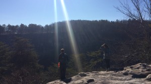 We hiked along the rim trail of Cloudland Canyon and the view was gorgeous. 