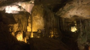 The rock formations are really pretty, but if you touch them without gloves on, the oils in your hand can stop their growth for about 10 years. Who knew? 