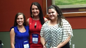 Pi Kappa Theta Alumni students (left to right) Ashley Mezzanares, Caroline Coleman and Anna Lauren Inman.
