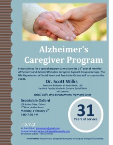 The support group provides an avenue for caregivers to exchange ideas and learn more about the disorders, techniques of behavioral treatment and methods of symptom management.