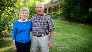 Linda and Chuck O’Bannon at home in Parsons, Tennessee.