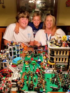 Christie Rogers (right), an academic adviser for the UM Bachelor of General Studies program, enjoys building Lego structures with her sons "D" (left) and Currie. She began her new position working with students in the BGS program this month in Oxford. Photo courtesy Don Rogers