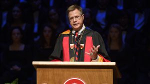 Jeffrey Vitter was officially named 17th Chancellor of the University of Mississippi during his Investiture ceremony Thursday, Nov. 10. Photo by Thomas Graning/Ole Miss Communications