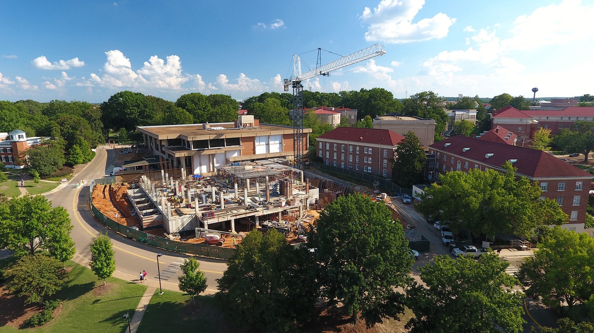 The Ole Miss Student Union renovation and expansion project is fully underway with closings and temporary relocations scheduled in the coming weeks. Photo by Robert Jordan/Ole Miss Communications