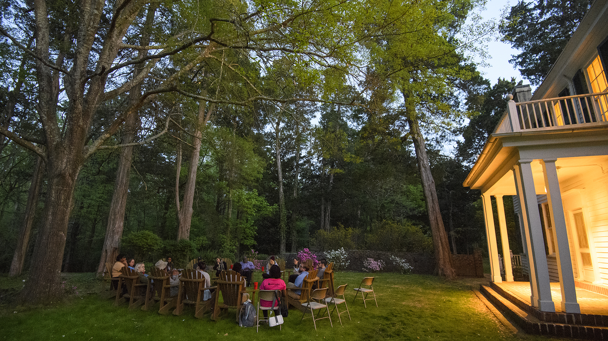 Students and Faculty Spend the Night on Rowan Oak Grounds