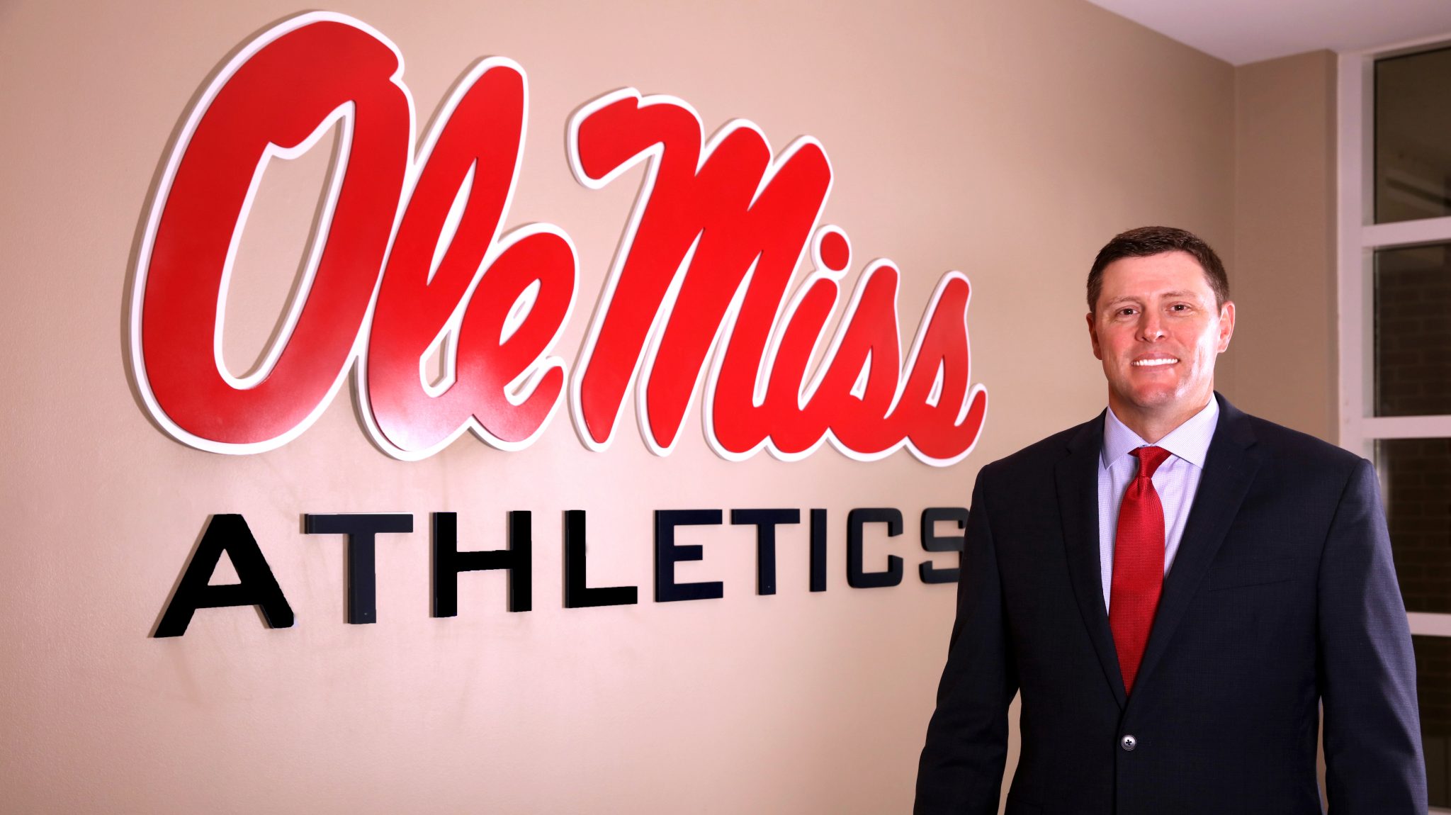 Keith Carter was named Ole Miss' Vice Chancellor for Intercollegiate Athletics on Friday, Nov. 22, 2019. Photo by Joshua McCoy/Ole Miss Athletics