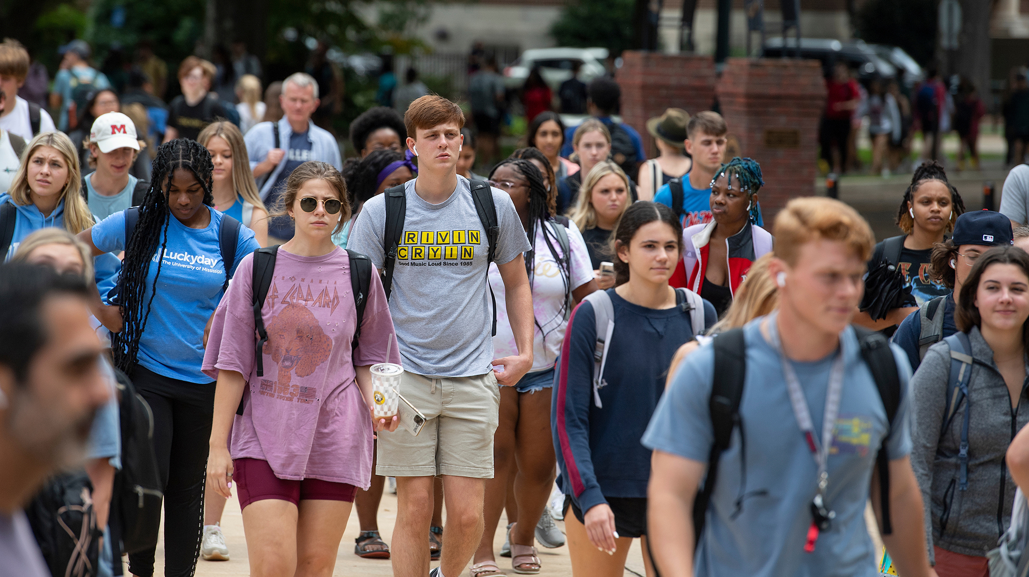 Overall enrollment across the university’s seven campuses for fall 2022 is 22,967, up 5% over last year. Students are attracted to the university by strong academic programs, competitive tuition and an acclaimed campus experience. Photo by Thomas Graning/Ole Miss Digital Imaging Services