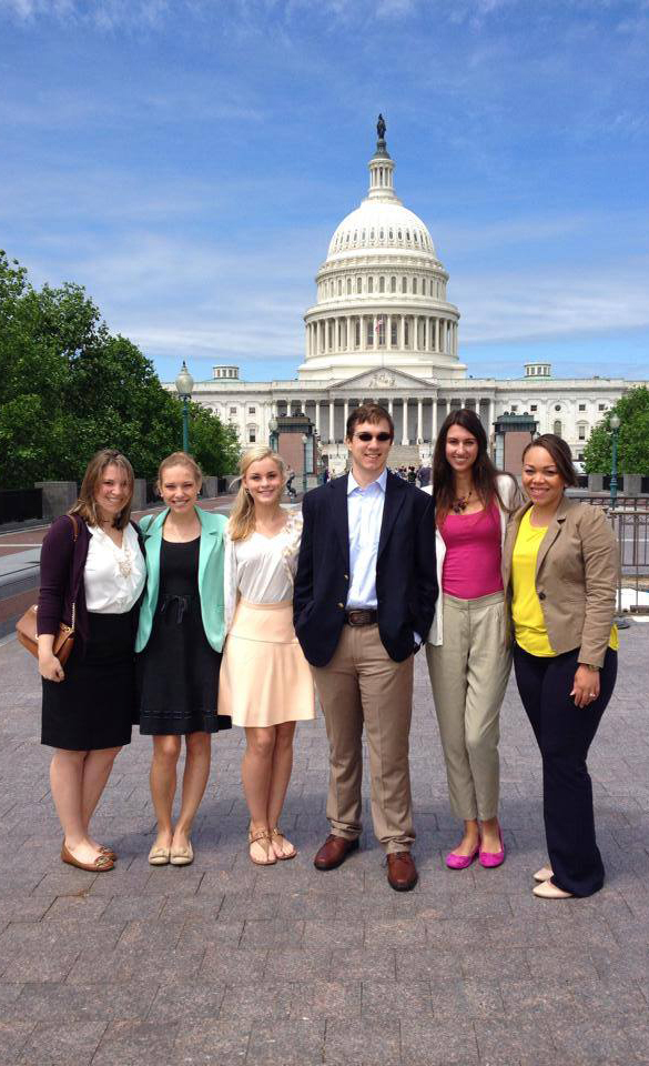 Students enrolled in a Study USA course visit Capitol Hill to get real-world perspectives. Submitted photo