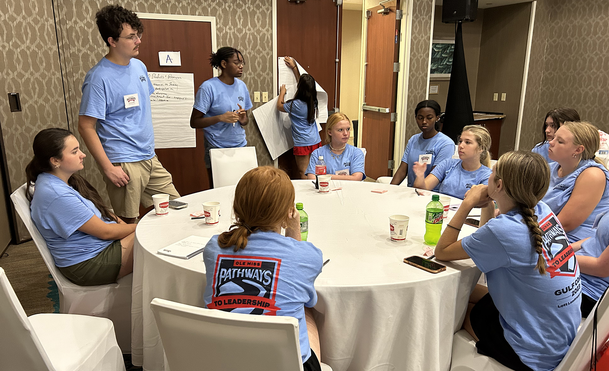 Students from Mississippi, Louisiana and Alabama participate in a workshop at the Pathways to Leadership conference in Gulfport. The conference, organized by the Trent Lott Leadership Institute, is designed to help rising high school juniors and seniors across the Gulf Coast become leaders. Submitted photo