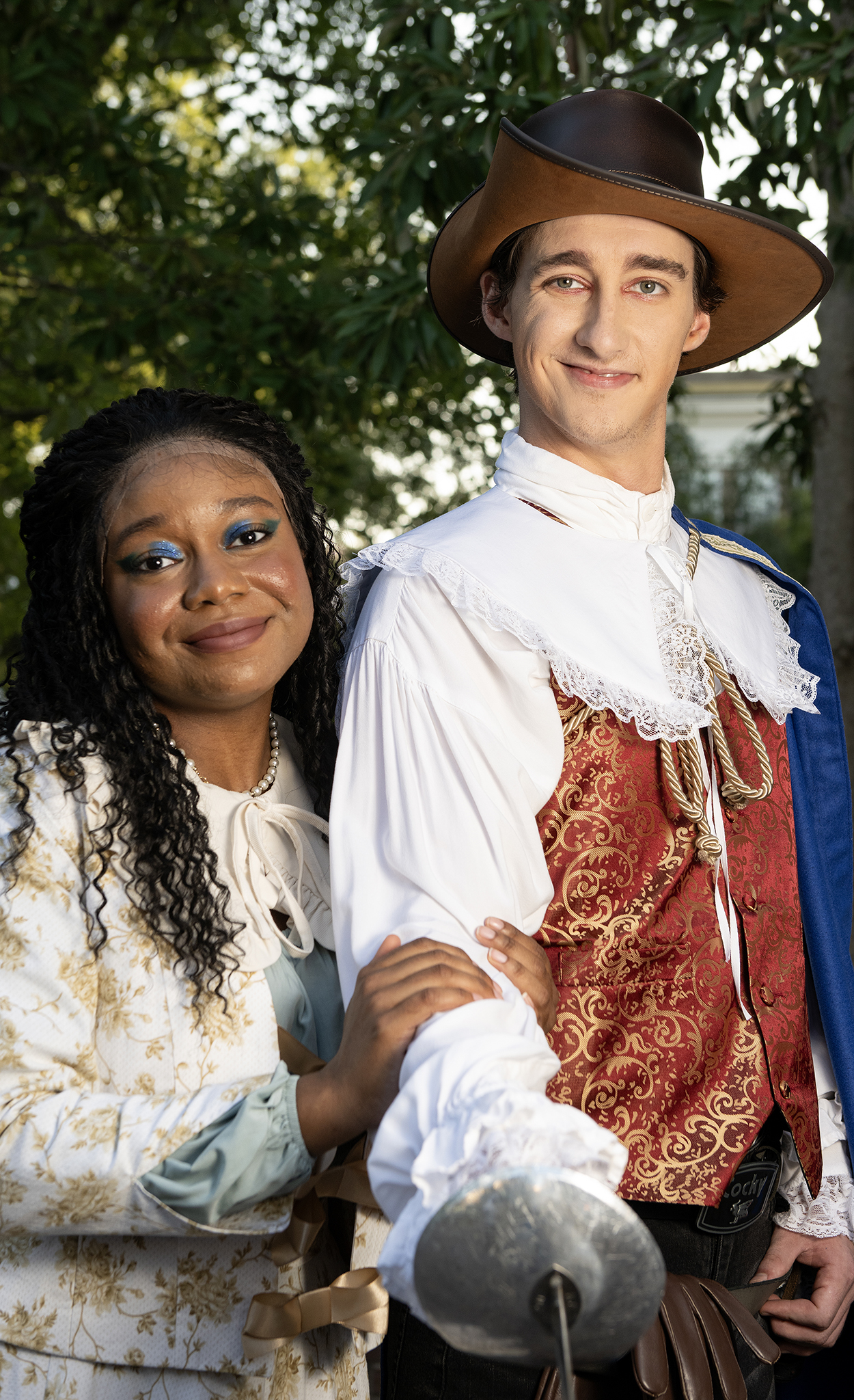 Paleif Raspberry (left) plays Lucrece and Don Walker plays Dorante in the romantic comedy ‘The Liar.’ Photo by Thomas Graning/Ole Miss Digital Imaging Services