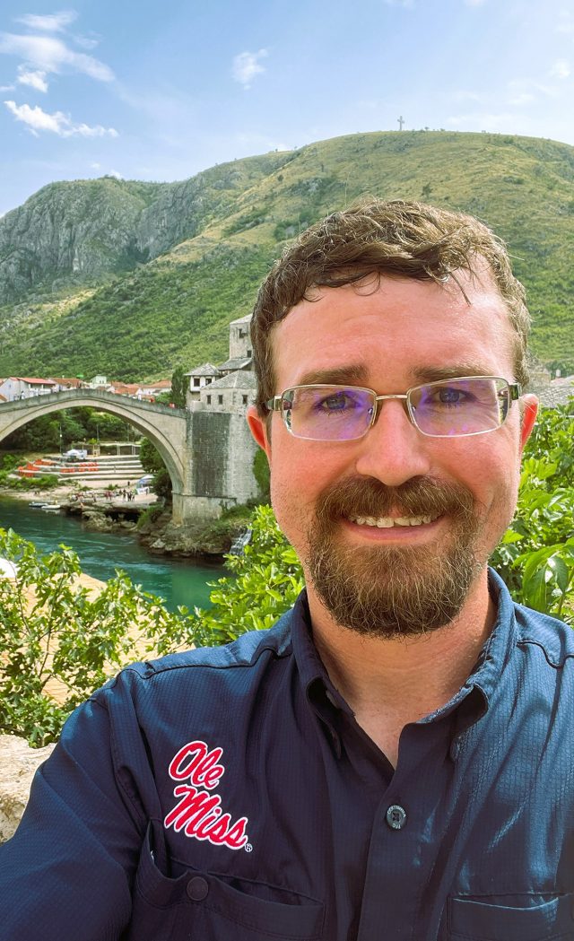 Matthew Becker visits Mostar, Bosnia-Herzegovina, in 2022. Submitted photo